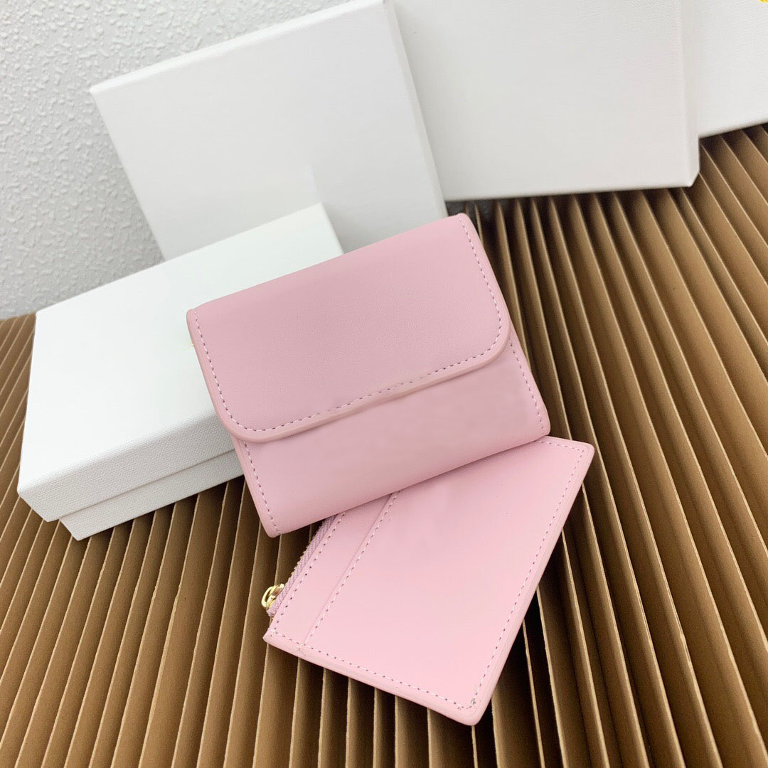 Designer Women Leather coin Card Holder flap Brand Fashion small purse Key Pouch Business card holder wallet
