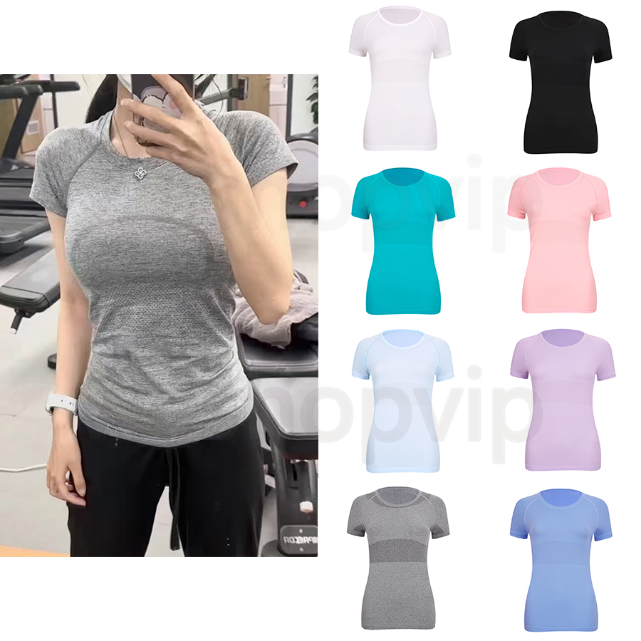 Women Yoga T-Shirts Women's T-Shirt swiftly tech long sleeve High-Elastic Breathable Running Top Quick Drying Seamless Sleeve Sport-Cycling shirt