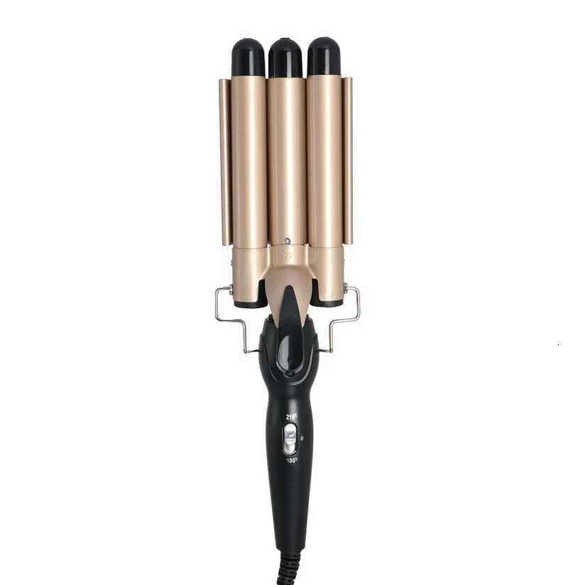 Hair Styling Tools Tourmaline Ceramic Glaze Crimper Hair Iron Triple Barrel Waver Hair Curler Three Barrel Curling IronT251114