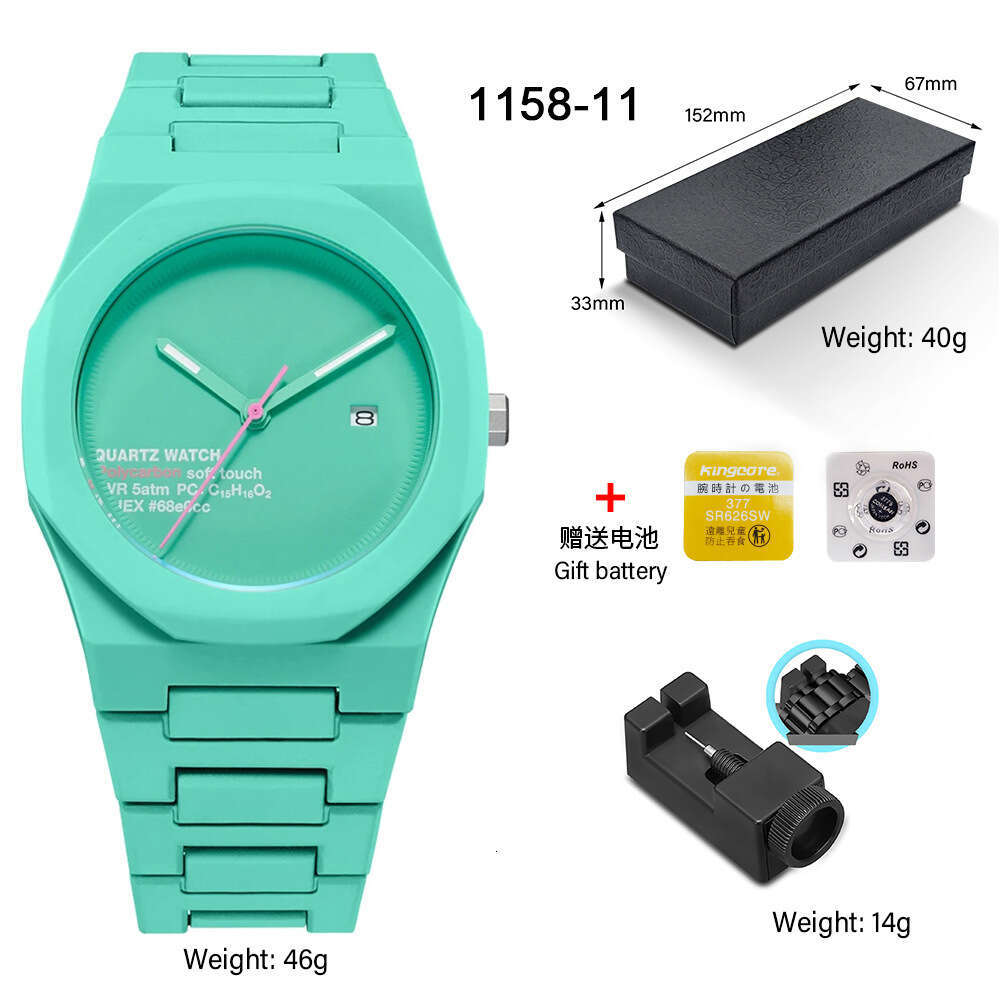 High-End Waterproof Women's Watches Plastic Men's Quartz Couple Business Wristwatches