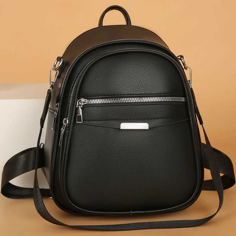 Multi Functional Female Backpack High Quality Leather Mochilas Luxurious Womens Designer Brand Backpacks Travel Bagpack SacW251113