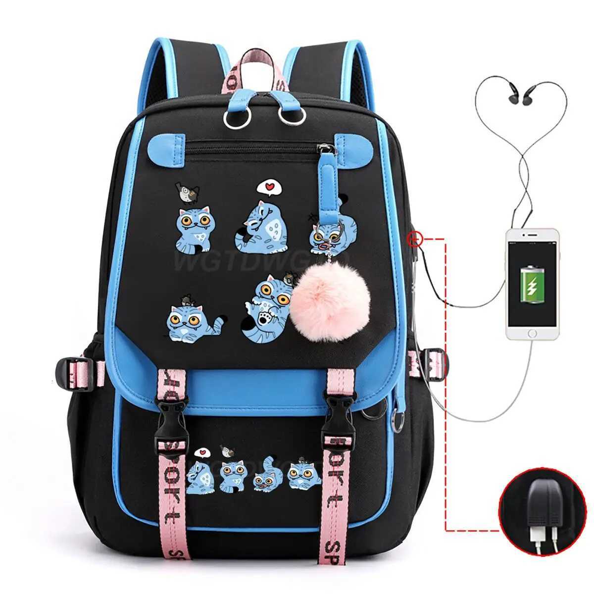 Hot Movie Print Derpy Tiger School Bags for Student Girls Hot Movie Print Backpack Women Laptop Backpack Travel BagpacksW251113