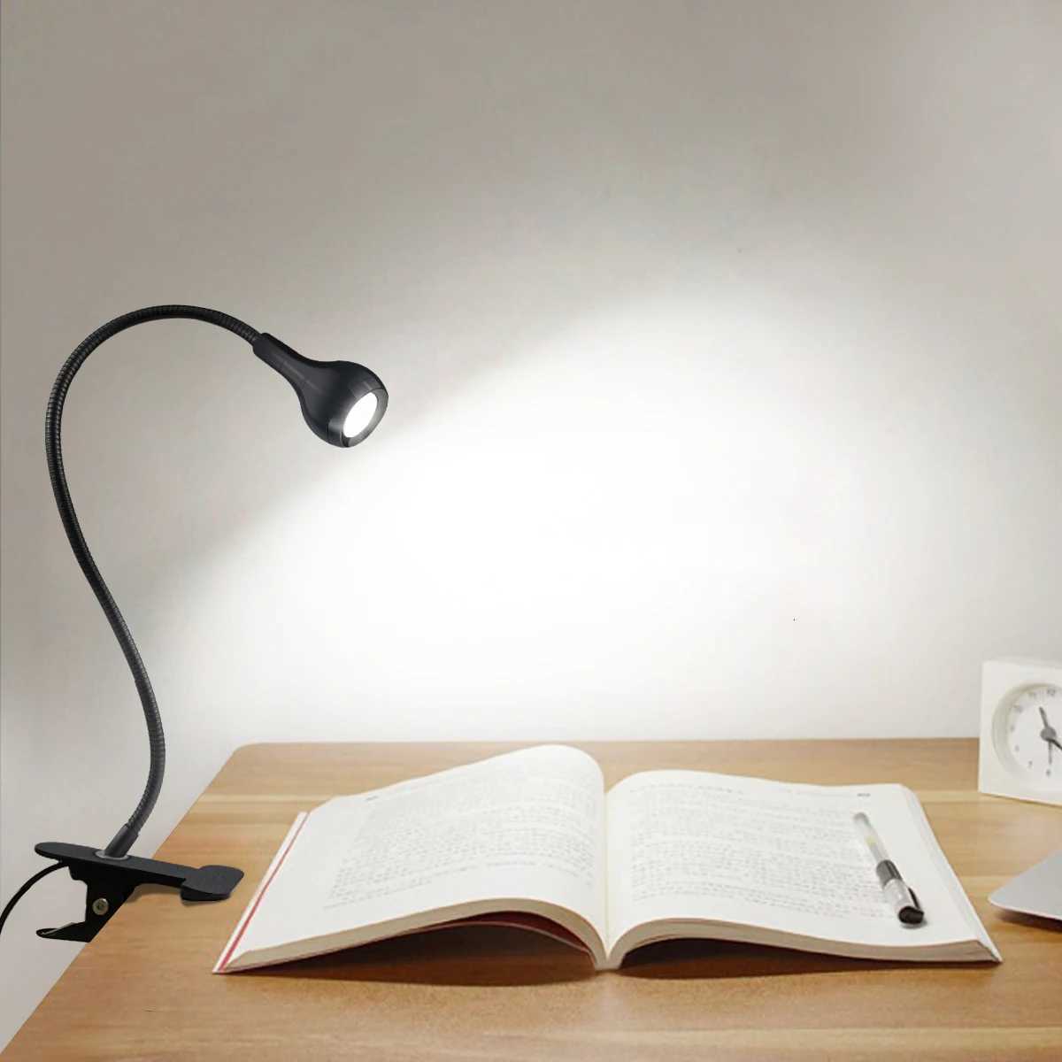 5V USB Table Lamp With Clip Holder Flexible office Accessories For Desk Bedroom Bedside LED Night Light Reading Book Lamp M251114