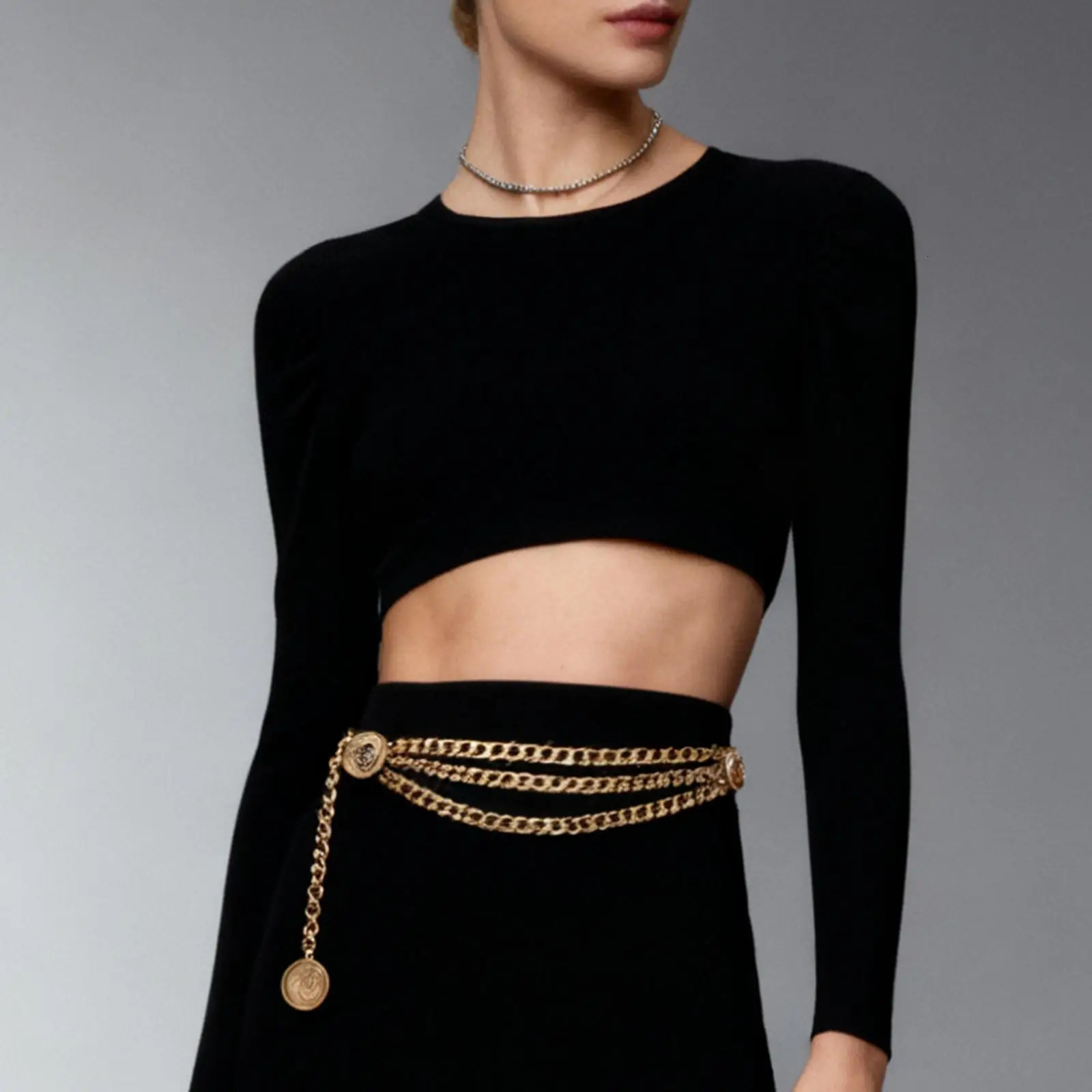 Tassel Waist Chain Belt Multilayer Accessories Retro Delicate for Women Dresses Wedding Bridal Belt Female Jewelry Body Chain 251111