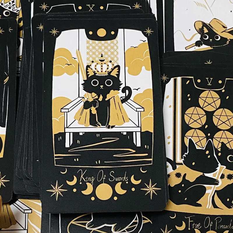 Adorable Cat Tarot Deck 78 Cards Deck Black Cat Tarot Cards Games C251114