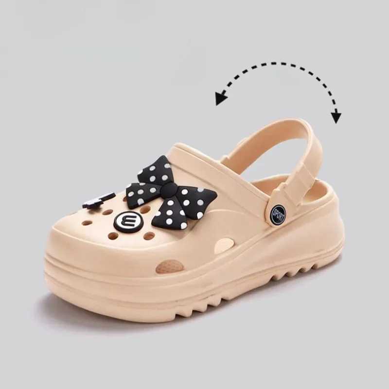 Womens Clogs New Arrival Fashion Cute Slide DIY Cute Bow Sandals Outdoor Beach Sandals W250414