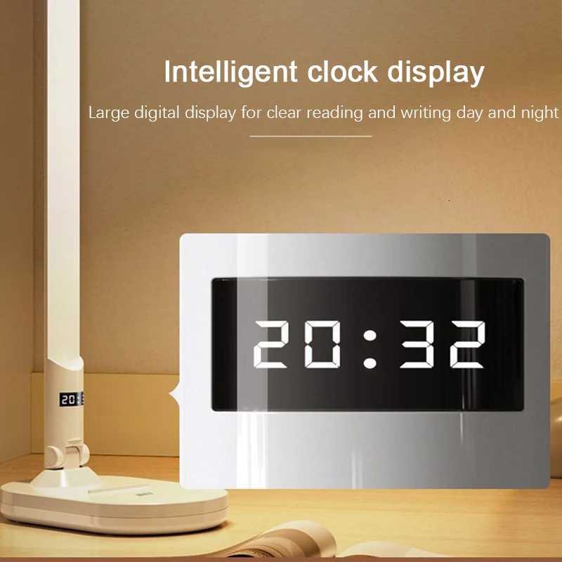 LED Desk Lamp 3 Levels Dimmable Touch Night Light USB Rechargeable Eye Protection Foldable Table Lamp For Bedroom Bedside Desk M251114