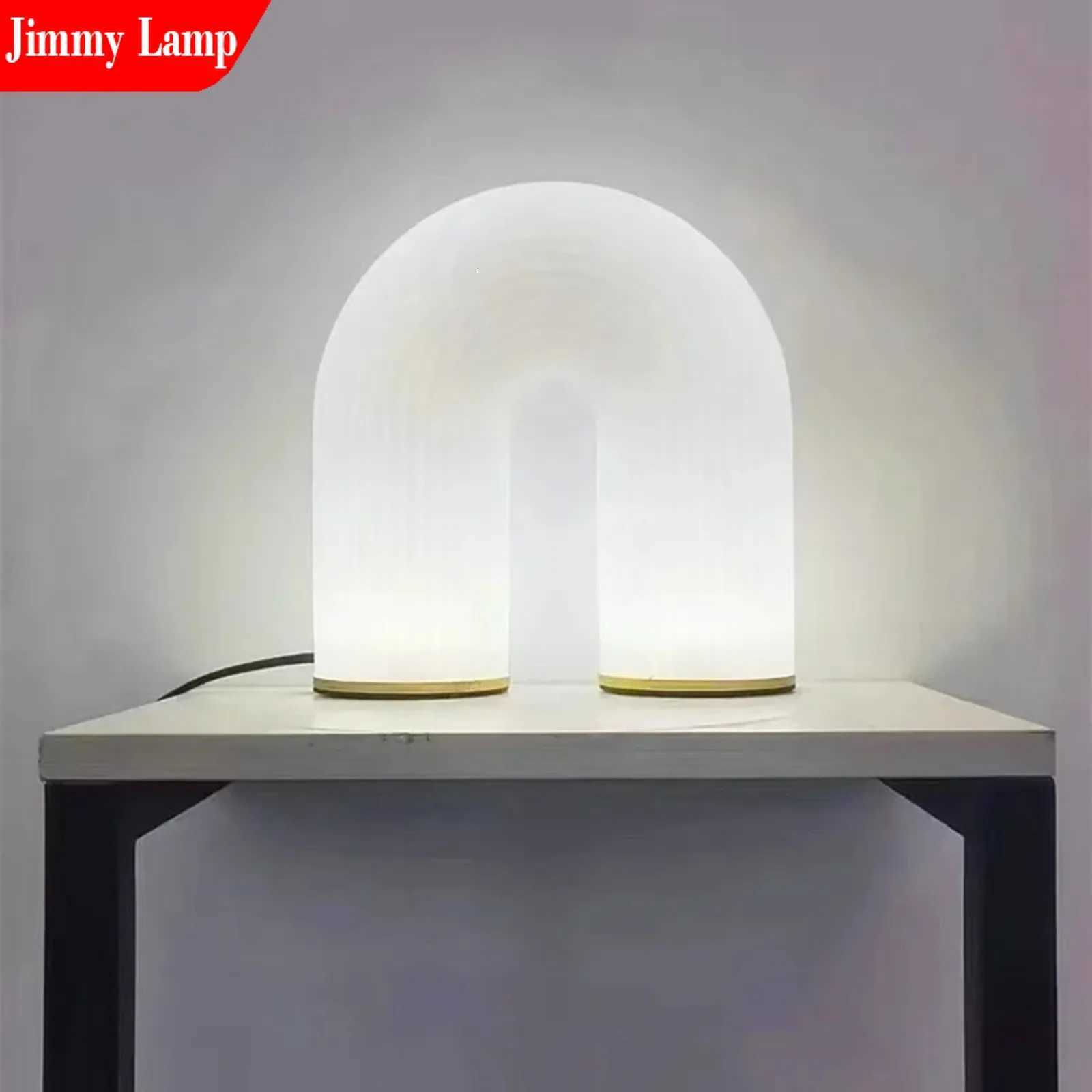 Modern Minimalism U Arched White Desktop Nightlight Home Decoration Bedside Table Lamp Reading Light Bedroom Living Study Room M251114