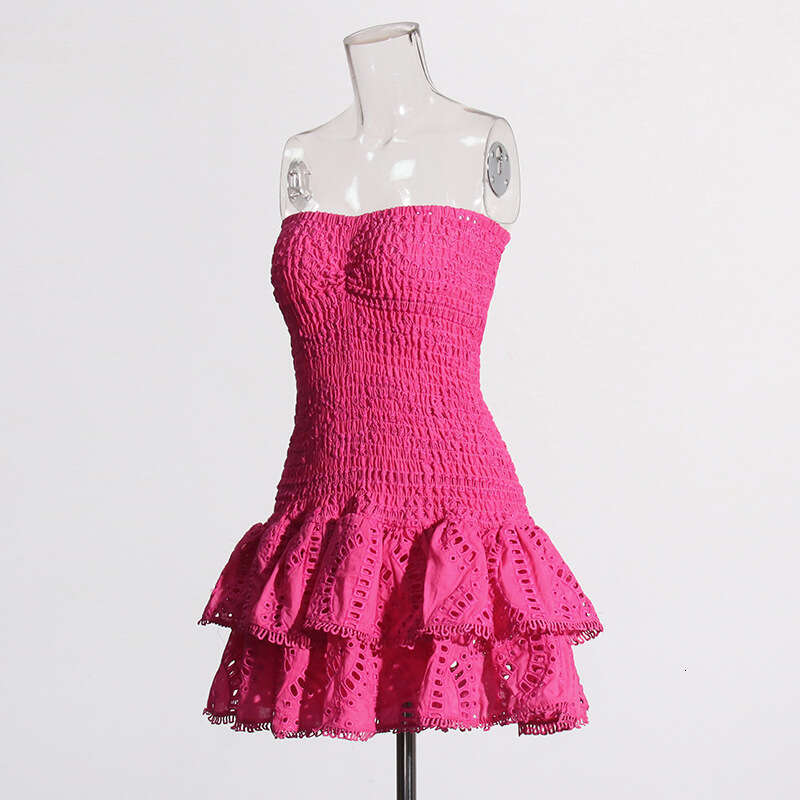 Designer Sexy Fashion Embroidered Mini Skirt with Ruffles for Women 2025 Spring Collection