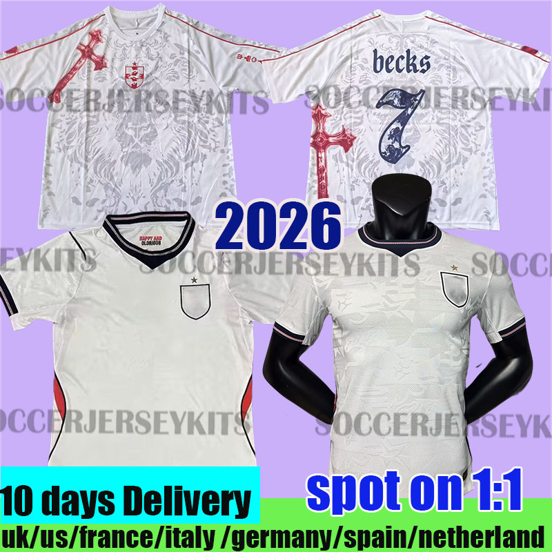 2026 england SAKA FODEN ENGLAND Soccer Jerseys BELLINGHAM RICE 26 27 KANE PALMER National ENGLANDS Kits Football Kit GORDON Women shirts White