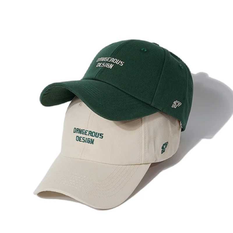 2023 New Alphabet Embroidered Cotton Baseball Hat Mens Adjustable Truck Driver Glasses Neutral Hip Hop Leather Hat Summer Outdoor W250414