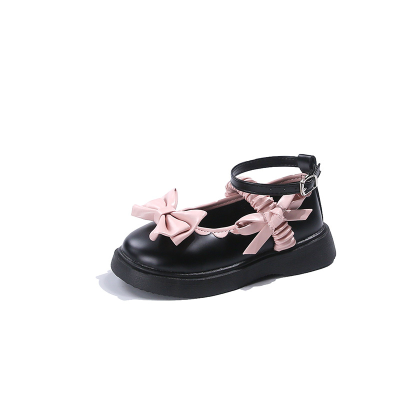 Girls Loafer Shoes Fashion New Beaded Round Toe Casual and Comfortable Kidszworld Youth Toddler Performance Bow Mary Janes Shoes Princess Shoes K0324