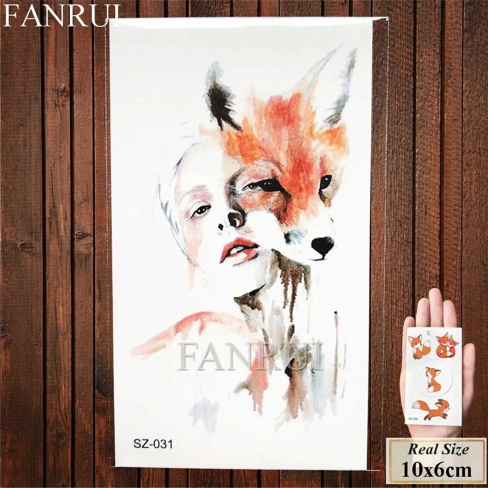 Fanrui Forest Bear Deer Temporary Tattoo Sticker Female Elk Fake Tattoo Body and Arm Purchase Summer Style Tattoo Illustration TreeXJ25414