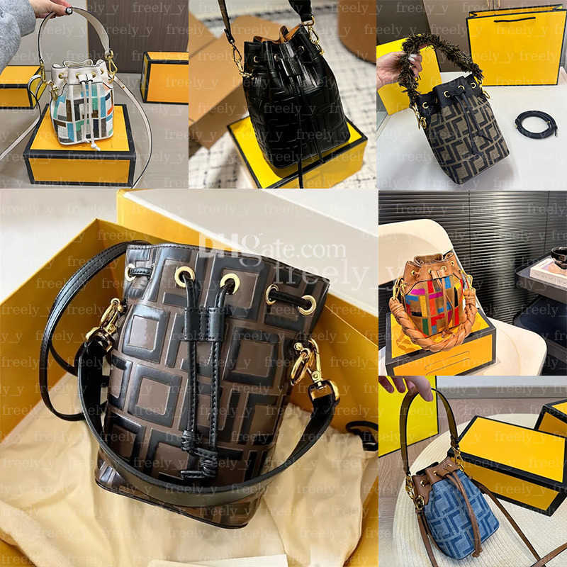 Drawstring Bucket Bags Original designer handbag Top Luxury bucket Womens crossbody leather chain mirror quality mon tresor bag wallet tote hobo FF crossbody bag