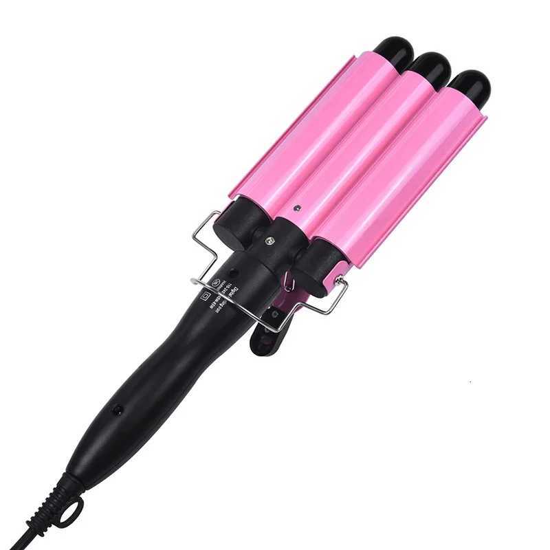Professional Curling Ceramic Hair Curler Wave Waver Styling Tools Styler Wand Three Barrel Hair Curler Irons AutomaticT251114