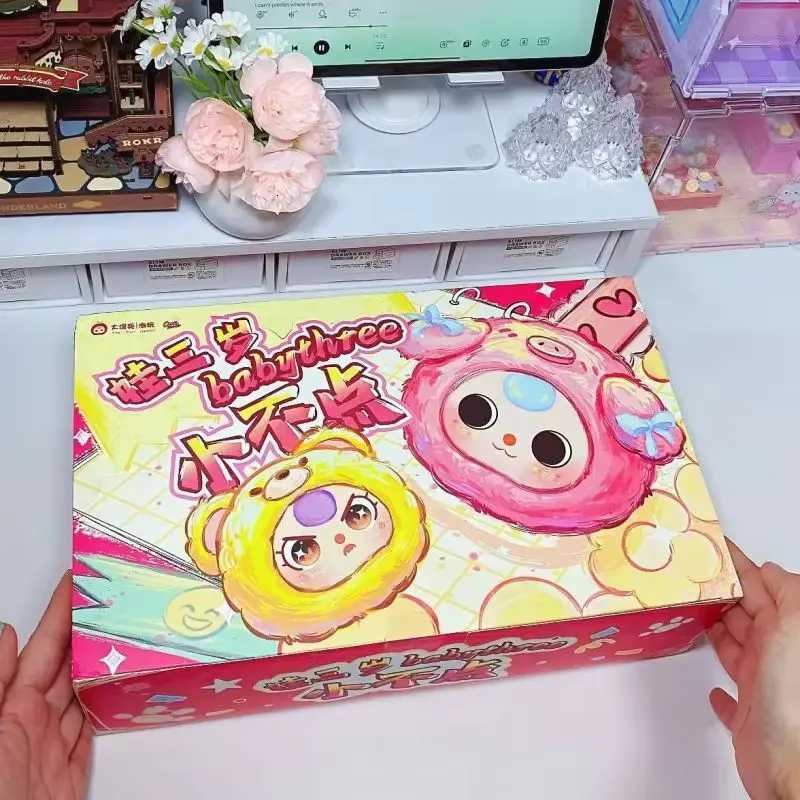 New Genuine Baby Three Mini Animals Trendy Blind Box Toys Ornaments Keychains Cute Dolls Anime Merchandise Birthday Gifts Y251114