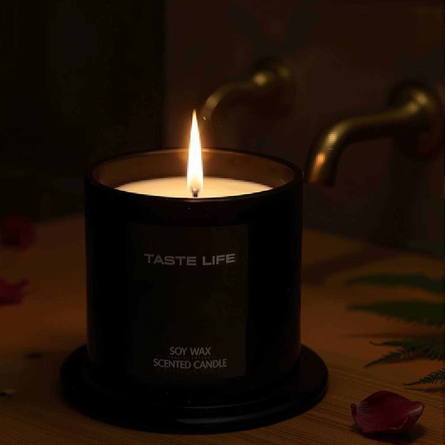 Premium Soy Wax Scented Candles with Cloche Smokeless Essential Oil Aratherapy for He Spa Gift-Ready Decorative H251114