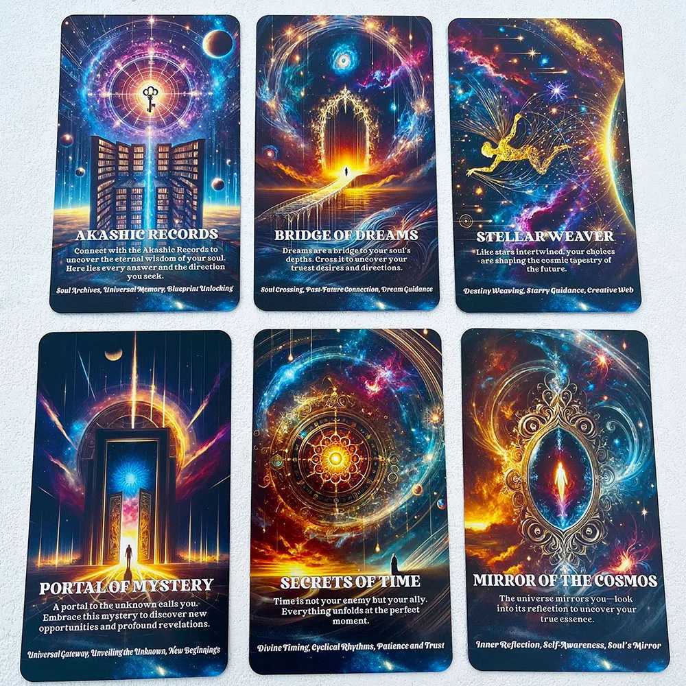 Tarot Deck Soul Contract Oracle Cards Spirit Messages Cards Soul Tarot Deck Mysterious Information Cards12x7cm 56-Cards C251114