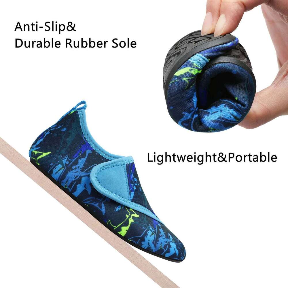 Boys hot Girls NEW Soft foldable Water Kids Beach Summer Outdoor Wading Swimming Surf Sea Slippers Quick-Dry Aqua Shoes