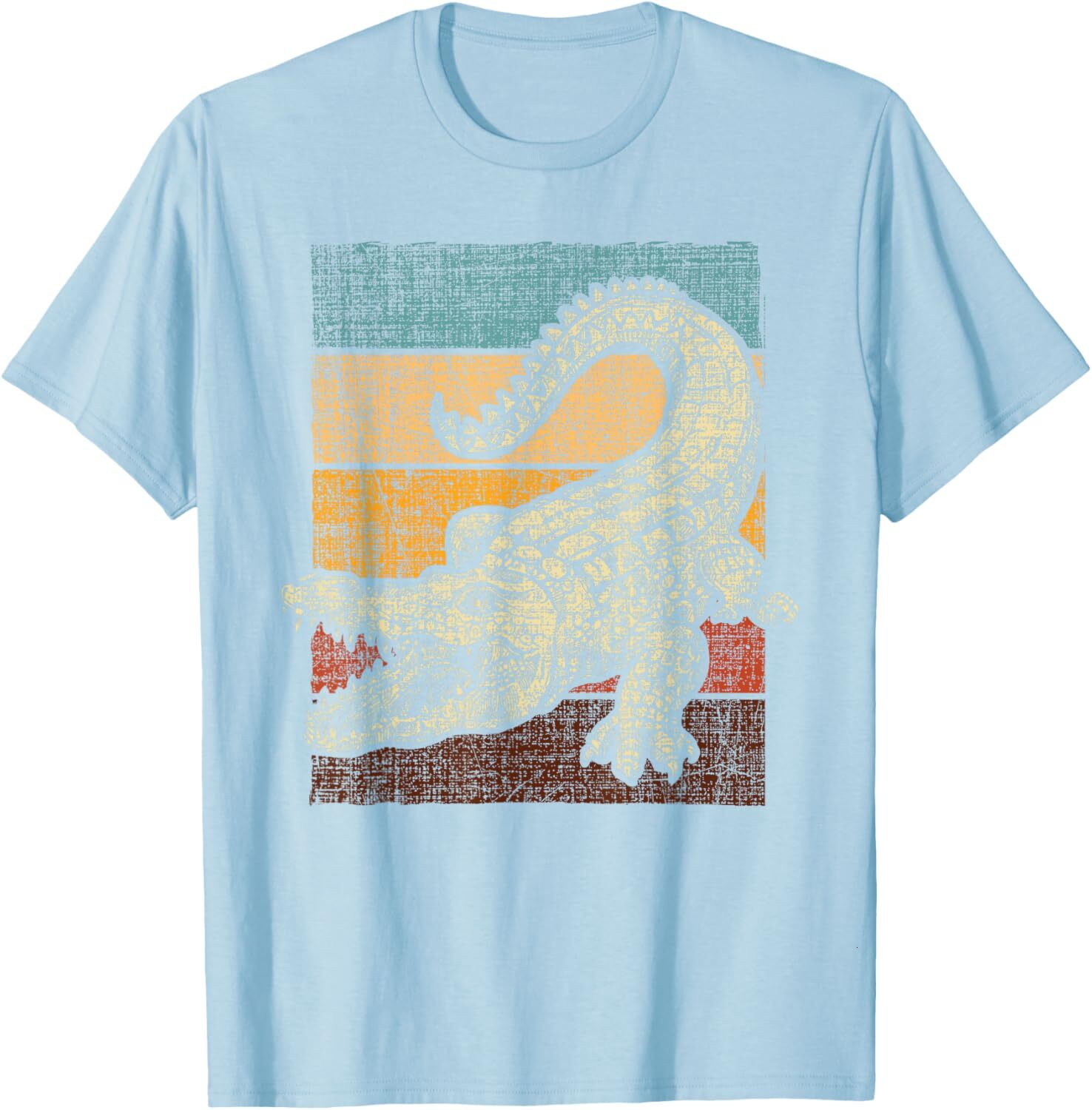 T shirt for Mens Retro Vintage Alligator Gator Crocodile Zoo Animal Lover Graphic Tee Casual Tops Clothes Short sleeve