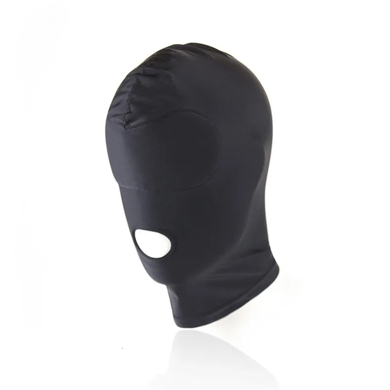 Mask Hood Sexy Toys Open Mouth Eye Bondage Party Mask Cosplay Slave Punish Headgear Adult Game BDSM Bondage Set 250410