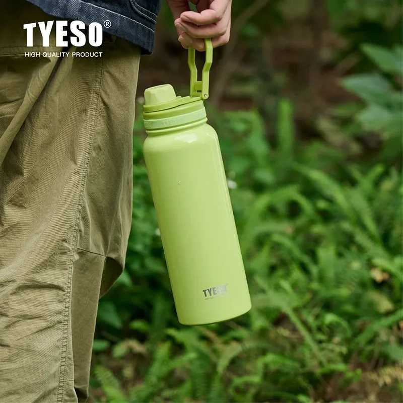 TYESO Stainless Steel Thermal Water Bottle Portable Tumbler Sport Vacuum Flask Keeps Cold and Heat Thermal Mug Car Insulated Cup C251114