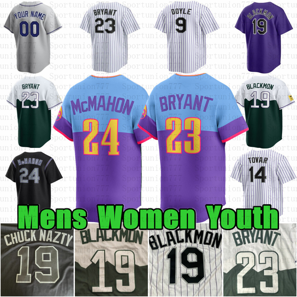 Charlie Blackmon Kris Bryant Baseball Jersey Ezequiel Tovar Ryan McMahon Brenton Doyle Jacob Stallings Michael Toglia Kyle Farmer 2025 City Connect Kyle Freeland