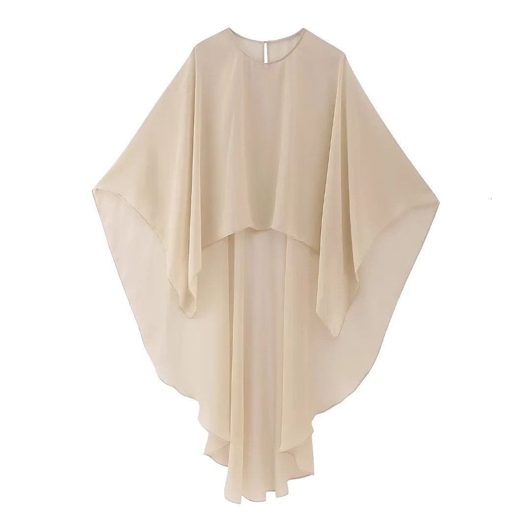Womens elegant Gauze Cape Town chiffon cape 250410