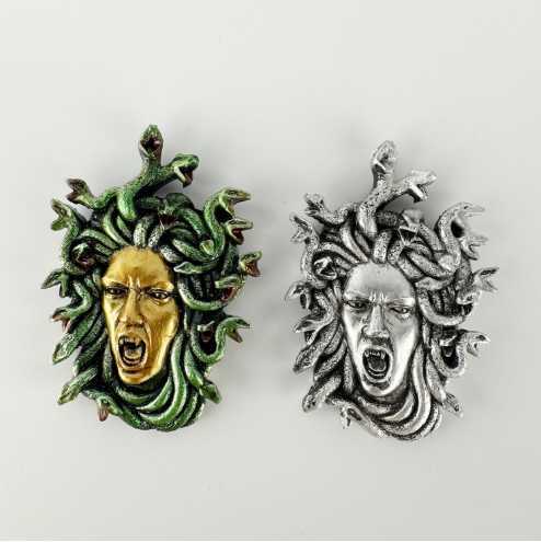 Snake hair snake head Greek head imitation ancient resin wall carved home decoration pendant w250414