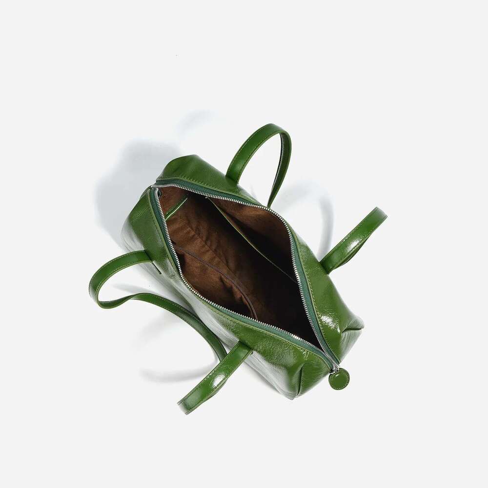 Designer Bag 2024 New 100% Genuine Leather Women's Underarm Cowhide Boston Handbags Designer Female Large Shoulder Bag Bury