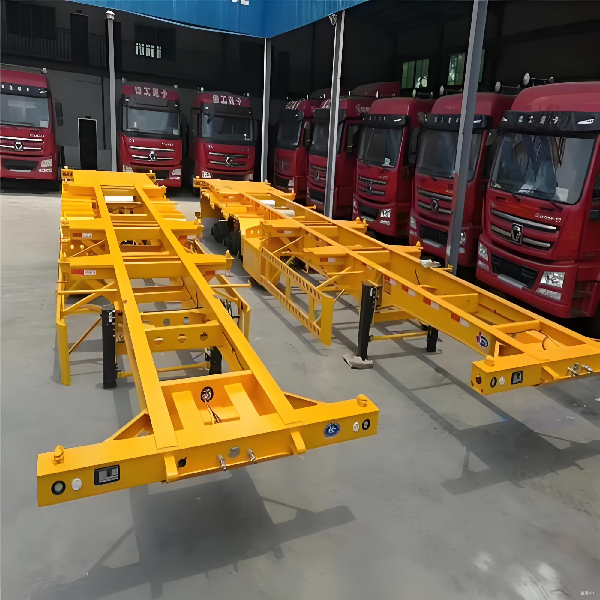 Skeleton semi-trailer. Factory direct sales, supporting customization. Support seamless integration of sea, land, and air. Quick loading and unloading