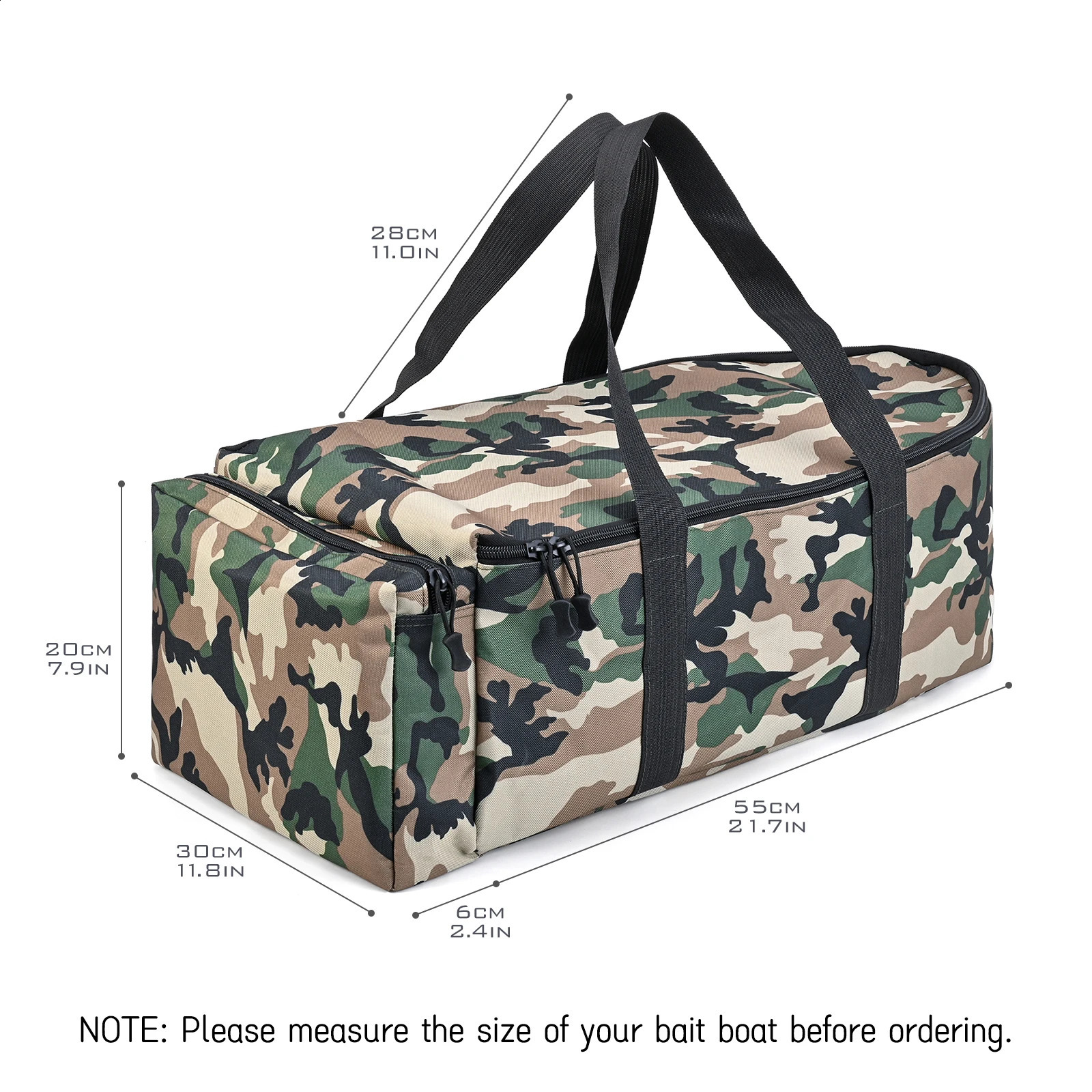 Waterproof carrying bag for bait boats tear resistant fishing and storage bags 250410