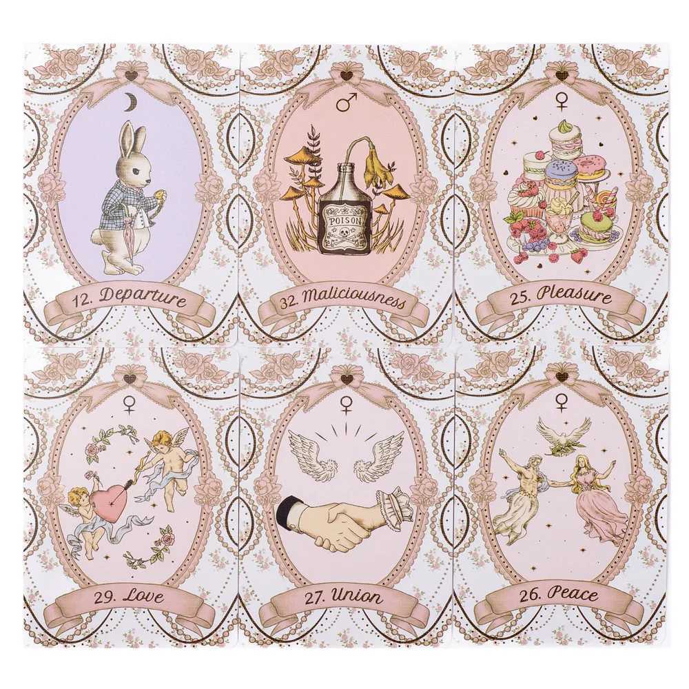 The Rosebelle Oracle cards A 65 Cards English Version Tarot Deck Divination Party Divination Edition Deck Board Playing Games C251114
