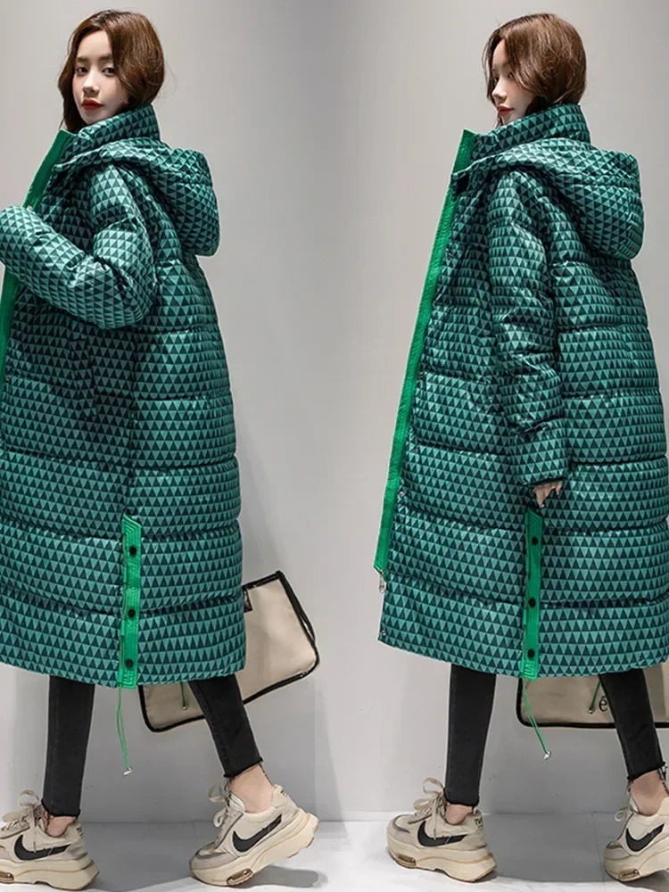 Snow Down Cotton Parkas Coat Padded Warm Jacket Winter Women Waterproof Oversized Thick Long 2023 251114