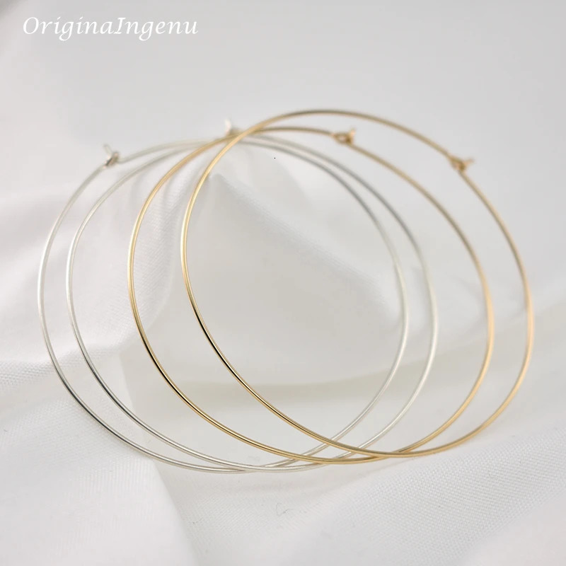 8 Size Thin Hoop Earrings Handmade Jewelry 925 Silver/Gold Filled Brincos Vintage Gold Pendientes Oorbellen Earrinngs For Women 250403