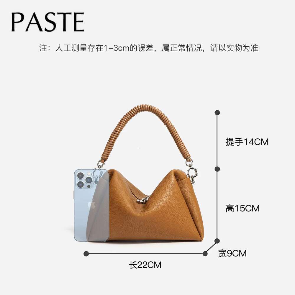 Designer Bag New Fashion Blue Green Color Soft Tote Cord Strap Women Crossbody Shoulder Bag Cow Leather Female Handbag Rope Weaving Handle