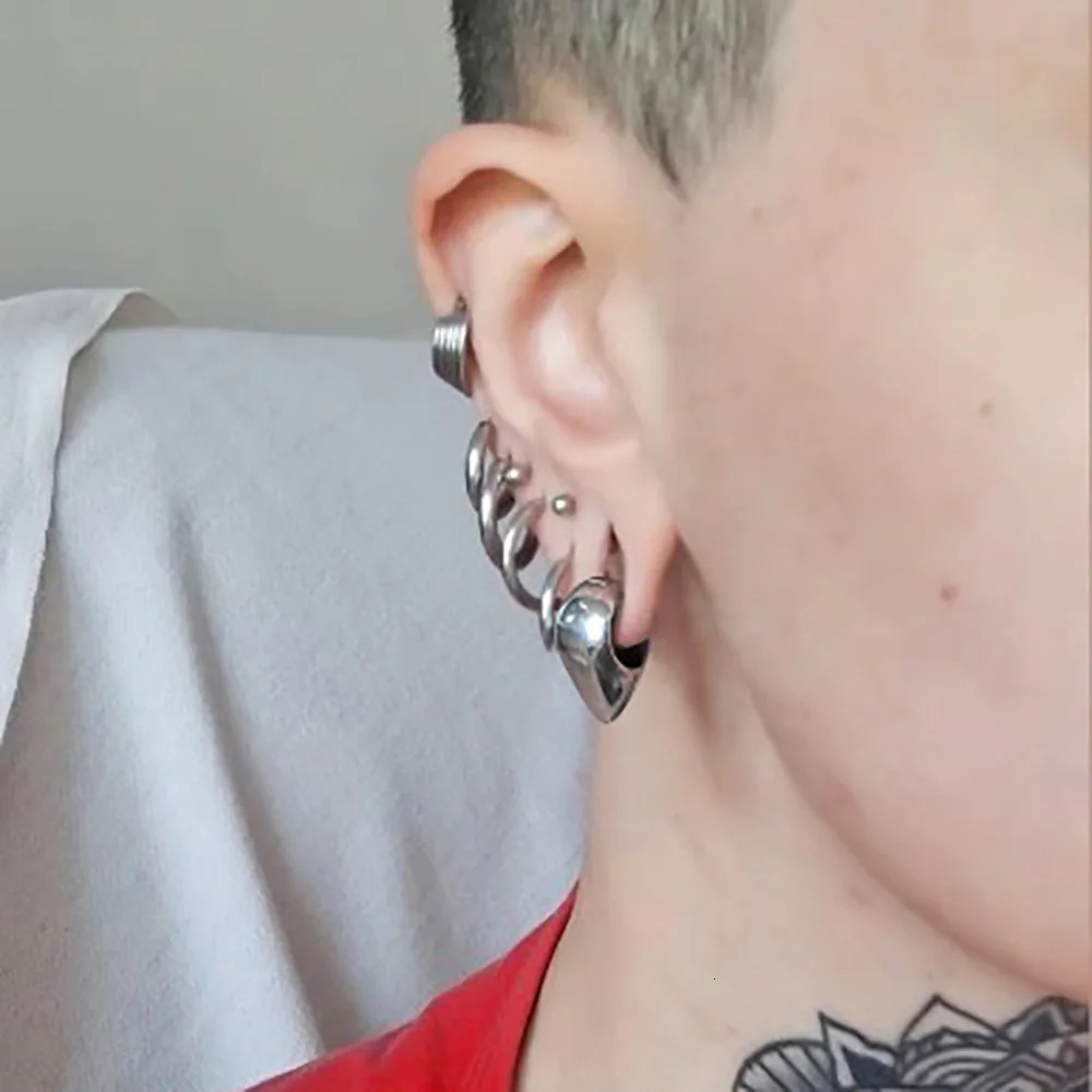 Giga 00g Teardrop Stainless Steel Ear Expander Weights Gauges For Women 10mm Ear Stretcher Hanger Piercing Body Jewelry 250408