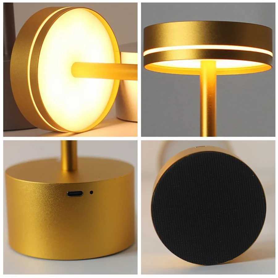 Touch Small Night Light LED Ambient Table lamp 3 Color Stepless Dimming Desk Light For Cafe Bar Restaurant Bedroom Decor Gift M251114