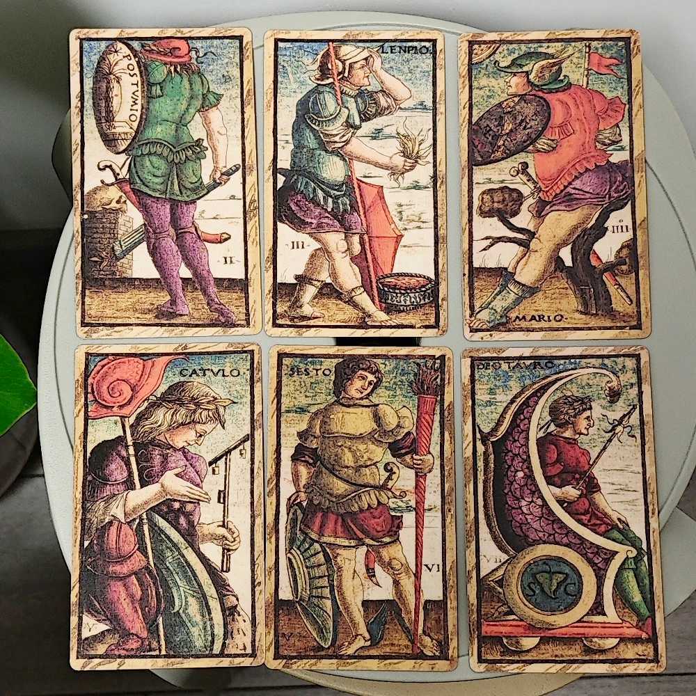 Sola Busca Tarot Deck In Rigid Box 78 Pcs Vintage Tarot Cards 127cm Printed on 350GSM Double-embossed Cardstock C251114