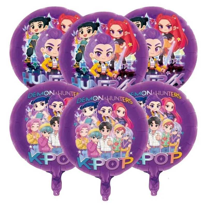 K-pop Demon Hunters 18-inch Balloon Cartoon Anime Foil Baby Shower Girl Birthday Party Decorations Inflatable Balloons Gifts Z251111