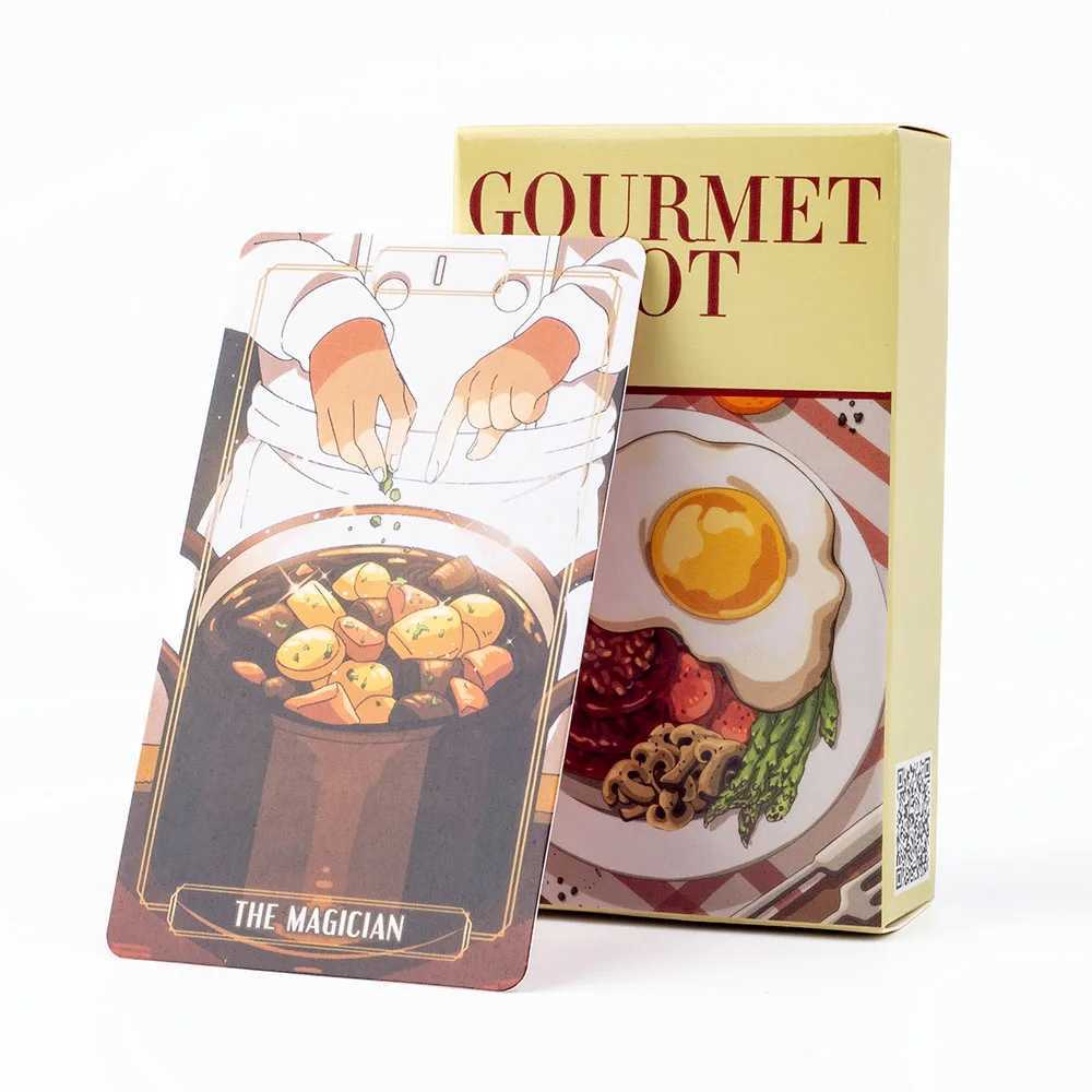 1036Cm Gourmet Tarot Deck 78Pcs Divination Fate Tarot Oracle Cards Party Entertainment Board Game Cards C251114