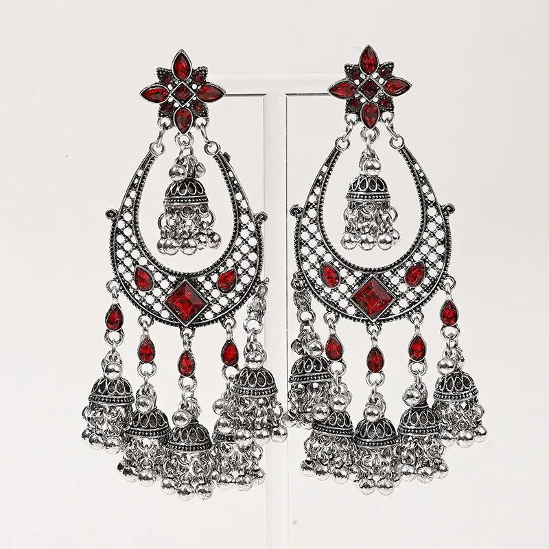 Middle Eastern exotic retro jewellery earrings women ladies earrings for woman tassels long bells birdcage jewelry accessorie 250411