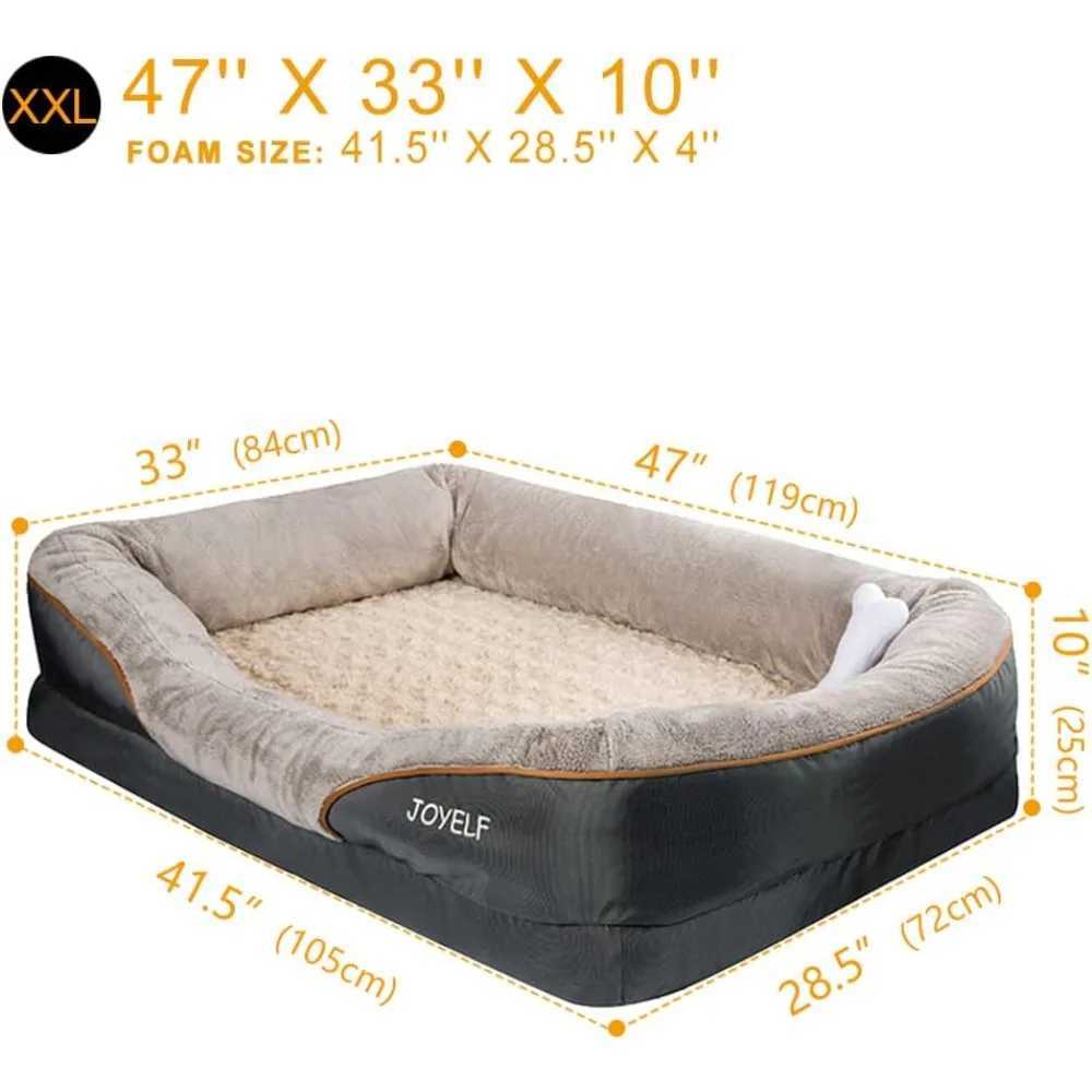 XXLarge Memory foam Dog Bed Orthodontic Dog Bed and Sofa with Removable Washable Cover for Large Dogs X250412