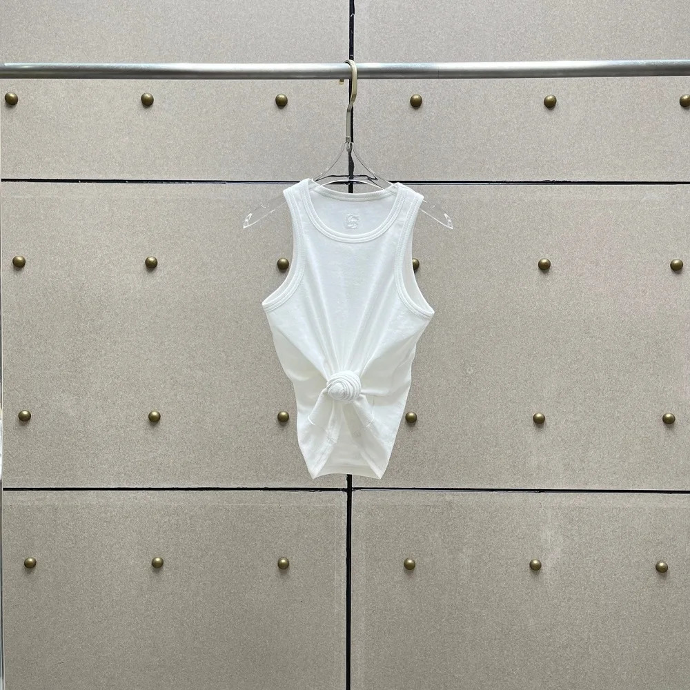 traf 2025 women tank tops pure cotton stretch corset sexy ladies summer t-shirt vest y2k clothes high quality pullover bra 250415