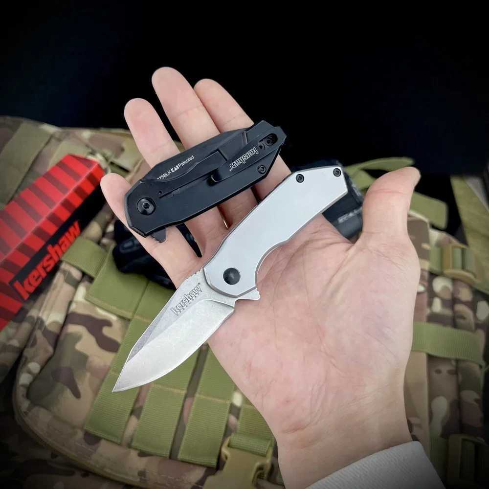 1375 Folding Knife High quality Pocket Knife 8Cr13Mov Blade 420 Steel Handle Outdoor EDC Camping Hiking Hunting ToolXJ250415
