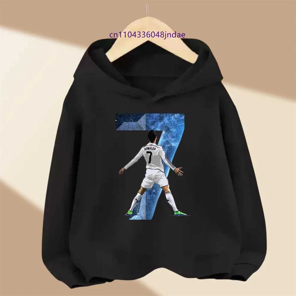 Brand Childrens Clothing Casual Kids Hoodie Spring and Autumn Sports Sweatshirt for Boys and Girls Ronaldo Printed PulloverW251115