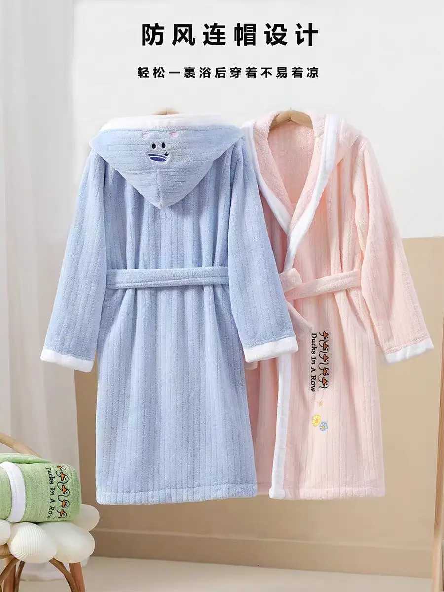 2025 New Kids Bath Robe Cozy Hooded Poncho C251115