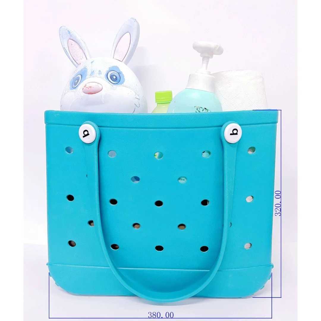 EVA Burger Bag Portable Womens Shopping Handbag Waterproof Wearable Makeup Basket Picnic Makeup Travel Storage Burger Beach Bag W250415