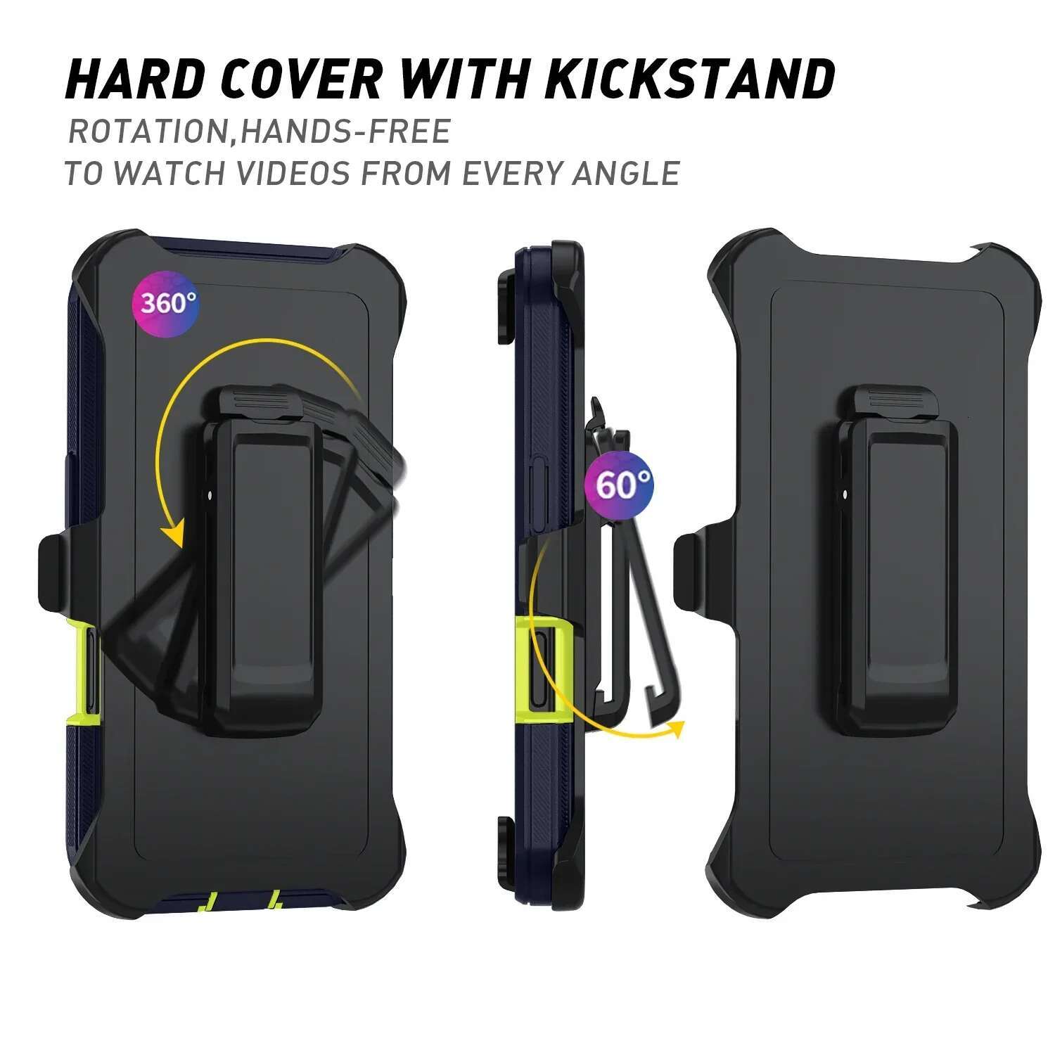 Otter Armor Box Shockproof Defender Phone Case for Iphone 16 11 12 13 14 15 Pro Max XSMAX 7 8 SE2 16E Hard Back Cover with Clip