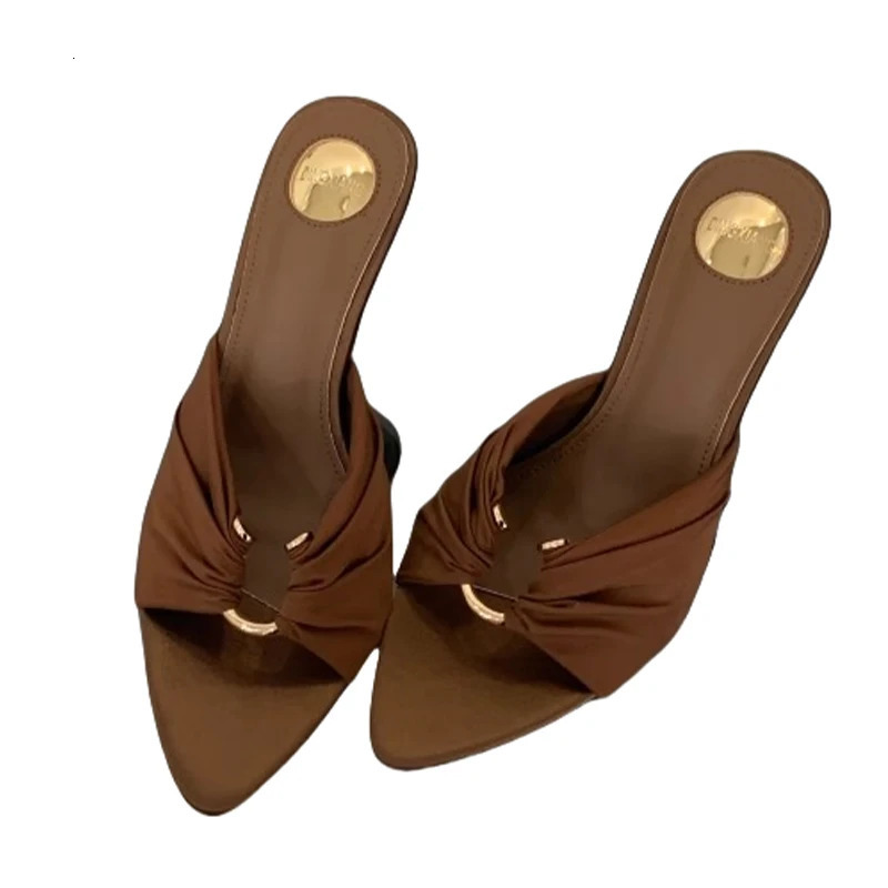 Womens slippers high heels fashionable and sexy pumps elegant womens sandals summer dresses sandals 250411